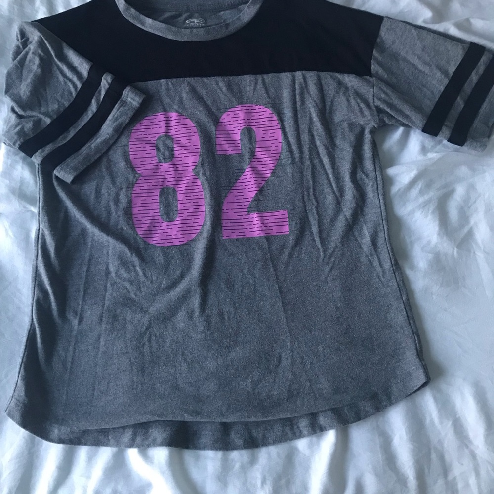 Gray and black shirt